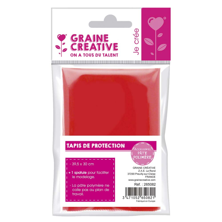 Tapis de protection anti adhérant pour polymère plus spatule - Graine Créative - Rougier et Plé