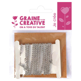 Chaine Argenté - Ø 2 mm - 1 m - Graine Créative - Rougier et Plé