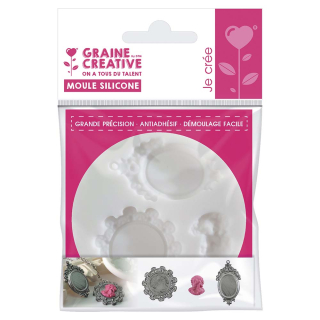 Moule en silicone  thème camée détail - Graine Créative - Rougier et Plé