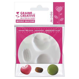 Moule en silicone  thème macaron - Graine Créative - Rougier et Plé