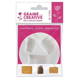 Moule en silicone  thème biscuit d'enfance - Graine Créative - Rougier et Plé
