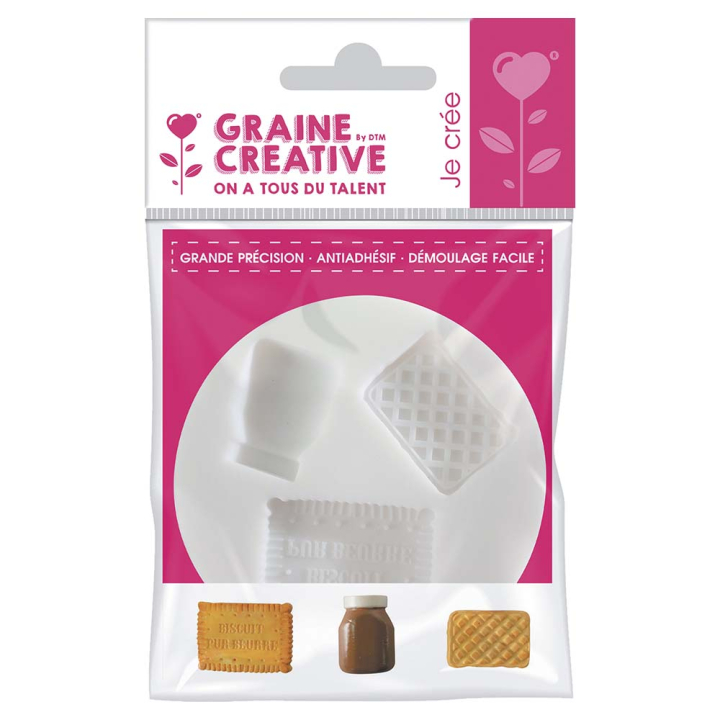 Moule en silicone  thème biscuit d'enfance - Graine Créative - Rougier et Plé