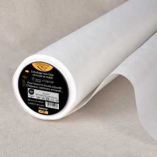 Toile blanche thermocollante non-tissée 65gr/m² - Vendu au mètre - Stéphanoise & Médiac - Rougier et Plé