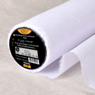 Toile thermocollante tissée en coton 90gr/m² - Vendu au mètre - Stéphanoise & Médiac - Rougier et Plé