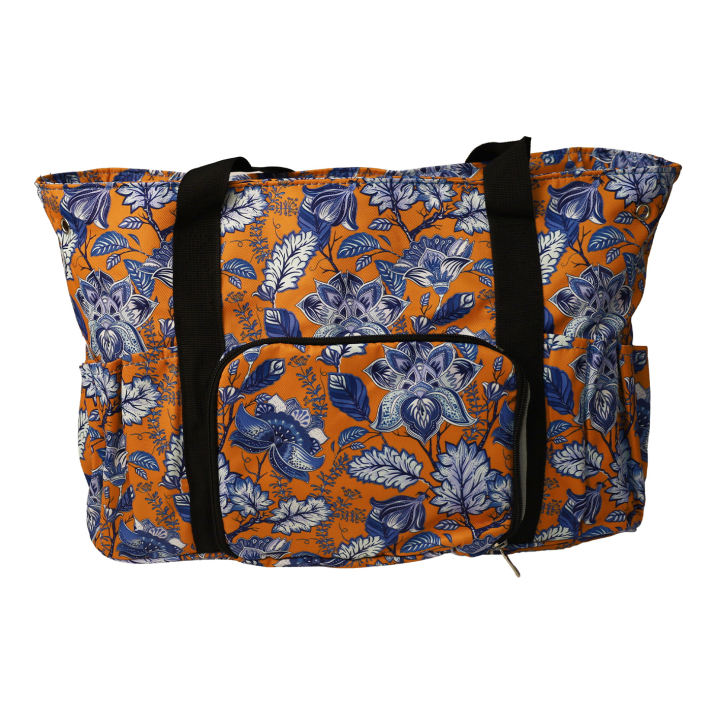 Sac pour pelotes 40 x 28 x 17 cm Fleurs - Stéphanoise & Médiac - Rougier et Plé