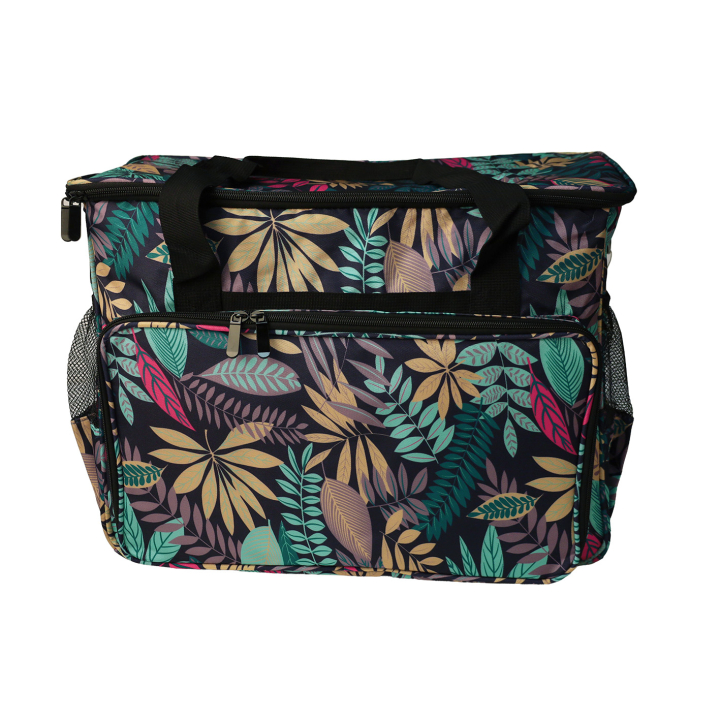 Sac pour machine à coudre / surjeteuse 40 x 24 x 35 cm Feuilles - Stéphanoise & Médiac - Rougier et Plé