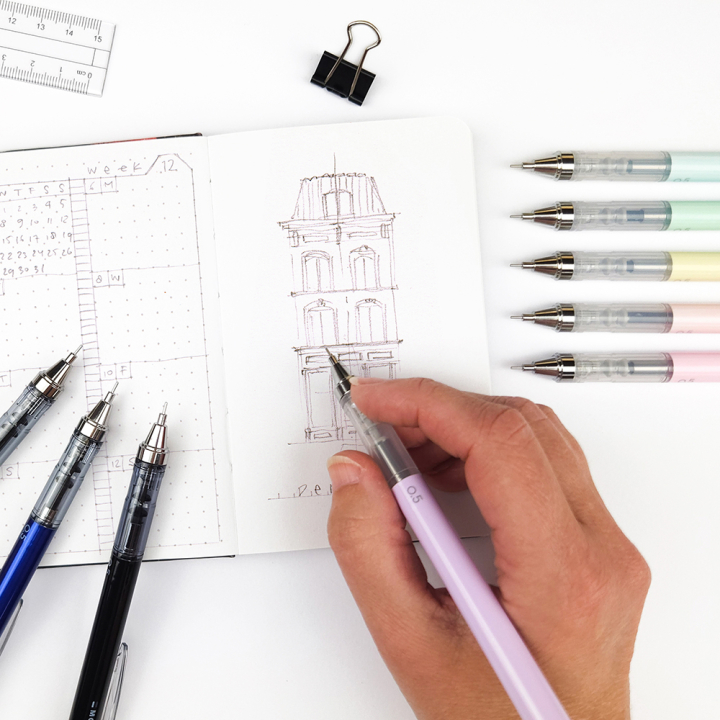 Porte-mine MONO Graph 0.5 mm Mécanisme à secouer Shake - Tombow - Rougier et Plé