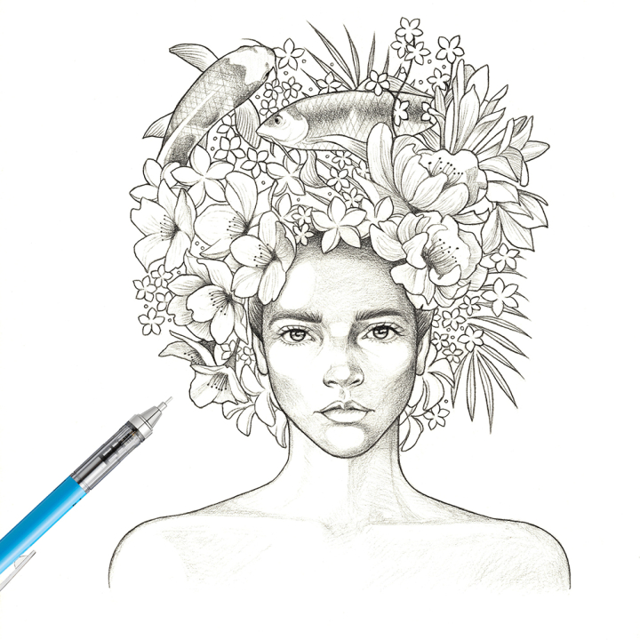 Porte-mine MONO graph 0,7 mm Blanc - Tombow - Rougier et Plé