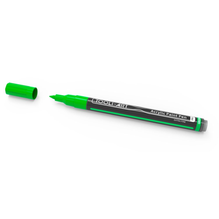 Feutre acrylique Pro color Set Vert 0,7 mm 22 pcs - Tooli-Art - Rougier et Plé