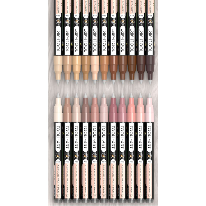 Feutre acrylique Pro color Set Chair 0,7 mm 22 pcs - Tooli-Art - Rougier et Plé