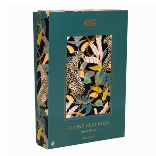 Puzzle 1000 pièces Velvet feline feeling - Professor Puzzle - Rougier et Plé