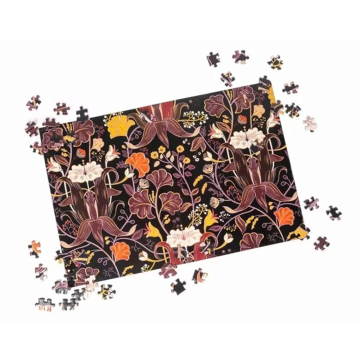Puzzle 1000 pièces Midnight flora doré - Professor Puzzle - Rougier et Plé