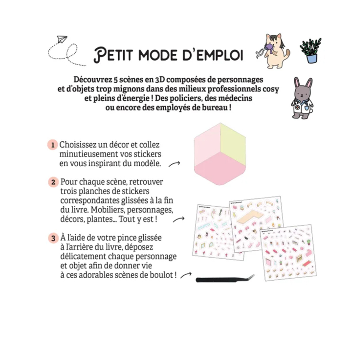 Cozy Stickers Mes petits jobs trop mignons - Dessain et Tolra - Rougier et Plé