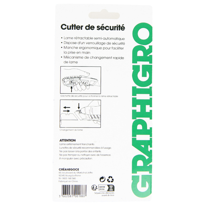 Cutter de sécurité - Graphigro - Rougier et Plé
