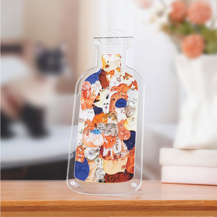 Puzzle casse-tête acrylique Pets in the bottle Cat 42 pièces - TOI World - Rougier et Plé