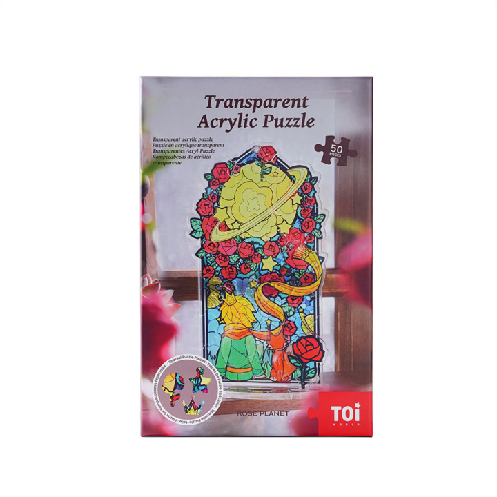 Puzzle acrylique Rose planet 50 pièces - TOI World - Rougier et Plé