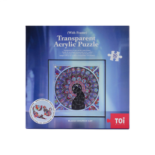 Puzzle acrylique Black church cat 90 pièces - TOI World - Rougier et Plé
