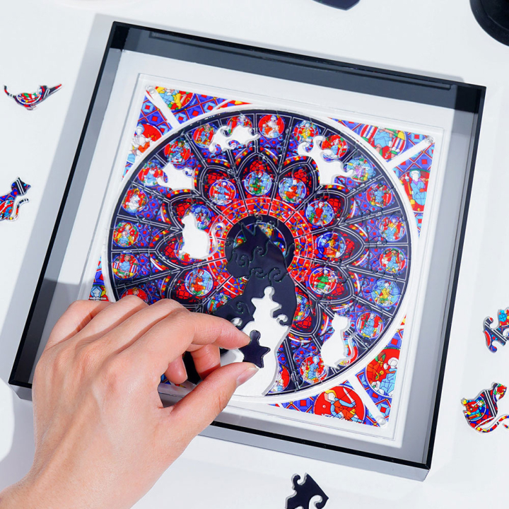 Puzzle acrylique Black church cat 90 pièces - TOI World - Rougier et Plé