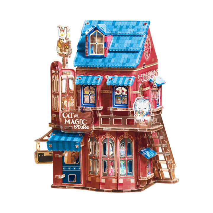 Puzzle 3D acrylique Cat magic store 139 pièces - TOI World - Rougier et Plé