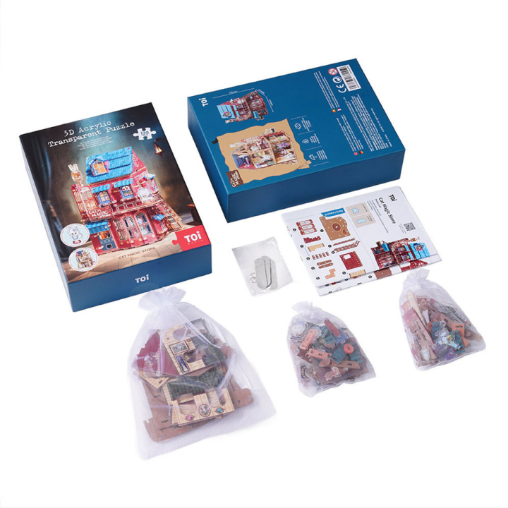 Puzzle 3D acrylique Cat magic store 139 pièces - TOI World - Rougier et Plé