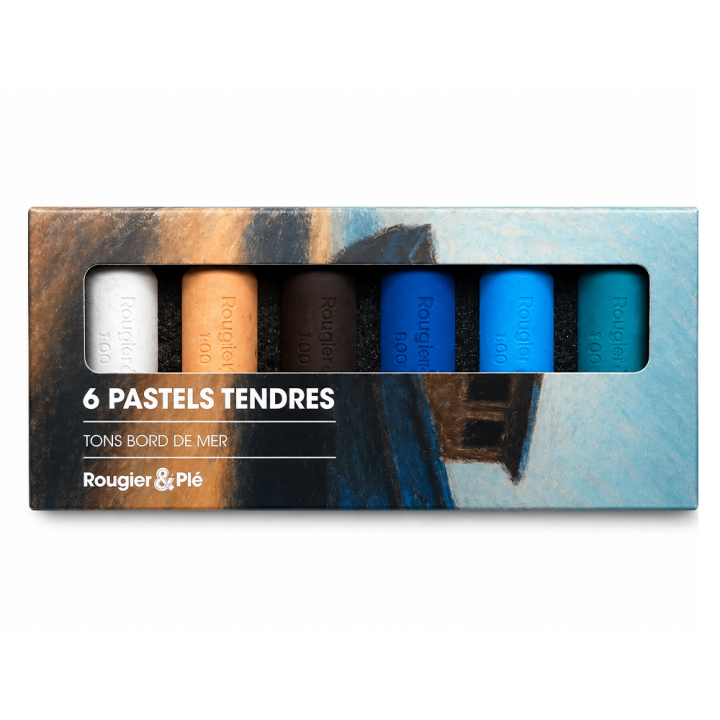 Pastel tendre Tons bord de mer Set 6 pcs - Rougier&Plé - Rougier et Plé