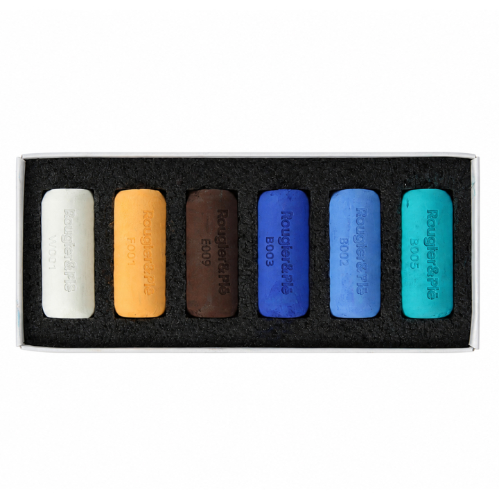 Pastel tendre Tons bord de mer Set 6 pcs - Rougier&Plé - Rougier et Plé