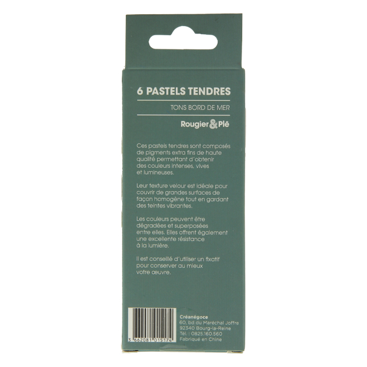 Pastel tendre Tons bord de mer Set 6 pcs - Rougier&Plé - Rougier et Plé