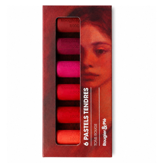 Pastel tendre Tons rouge Set 6 pcs - Rougier&Plé - Rougier et Plé