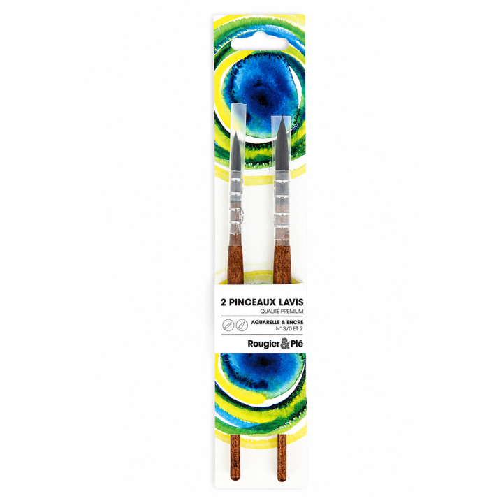 Pinceau lavis Set 2 pcs - Rougier&Plé - Rougier et Plé