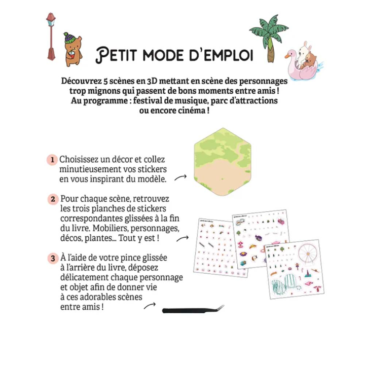 Cozy Stickers Mes petites sorties entre amis - Dessain et Tolra - Rougier et Plé