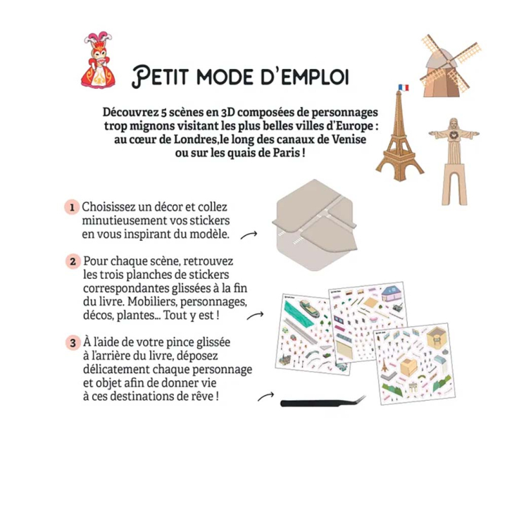 Cozy Stickers Mon petit tour d'Europe - Dessain et Tolra - Rougier et Plé