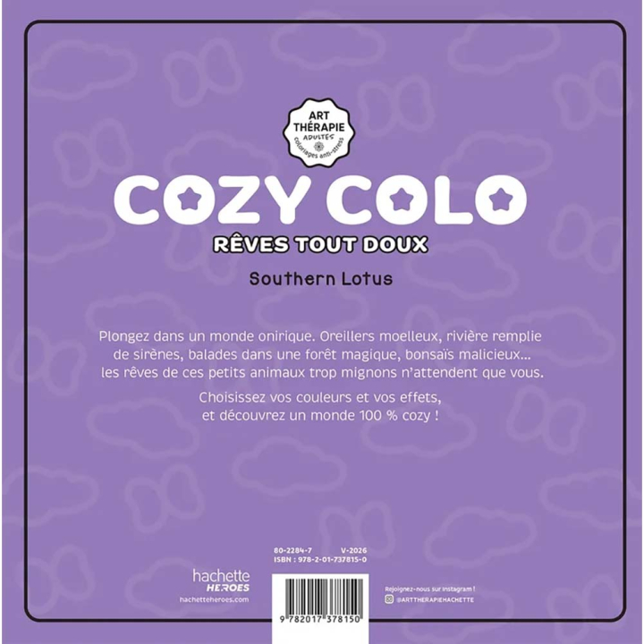 Cozy colo Rêves tout doux Southern Lotus - Hachette - Rougier et Plé