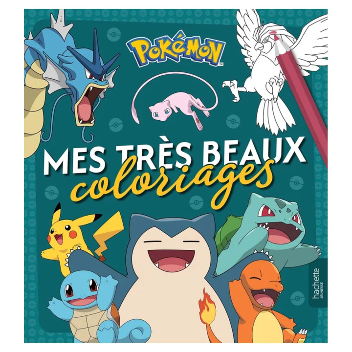 Mes très beaux coloriages Pokémon - Hachette - Rougier et Plé