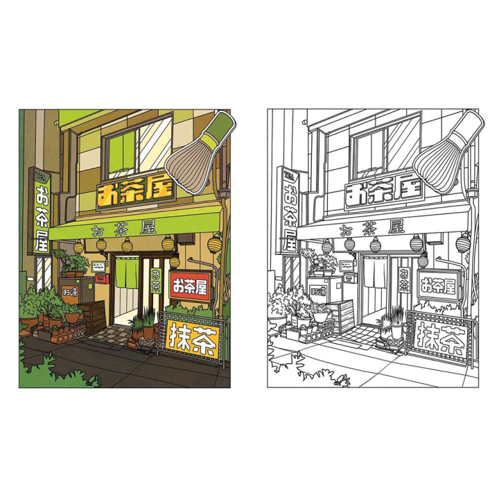 Balades japonaises Livre de 40 coloriages - Hachette - Rougier et Plé