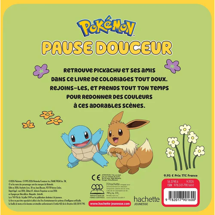 Cosy Colo Pokémon Pause douceur - Hachette - Rougier et Plé