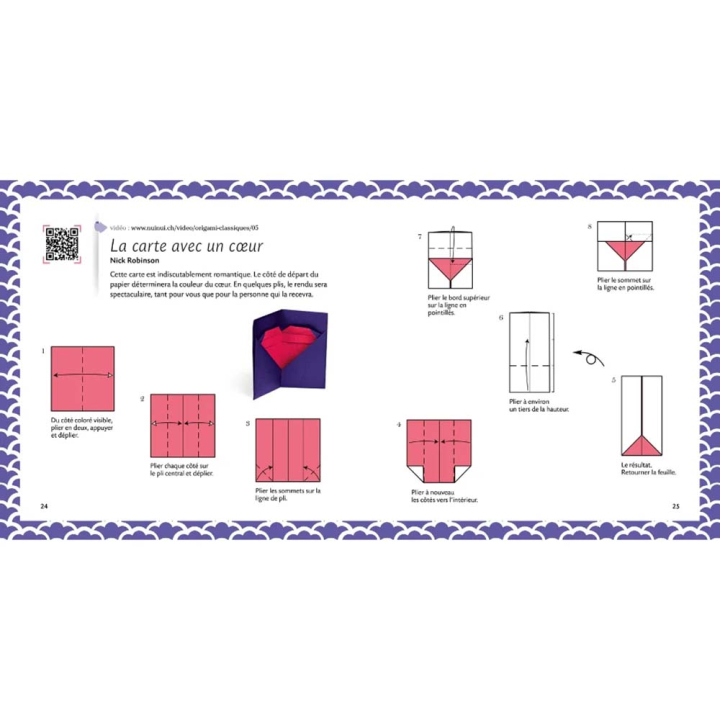 Livre Origami classique Détacher et plier - Nuinui - Rougier et Plé