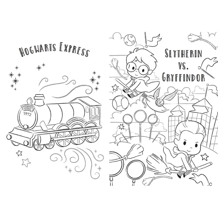 Livre de coloriages Harry Potter Aventures au château - Dragon D'Or - Rougier et Plé