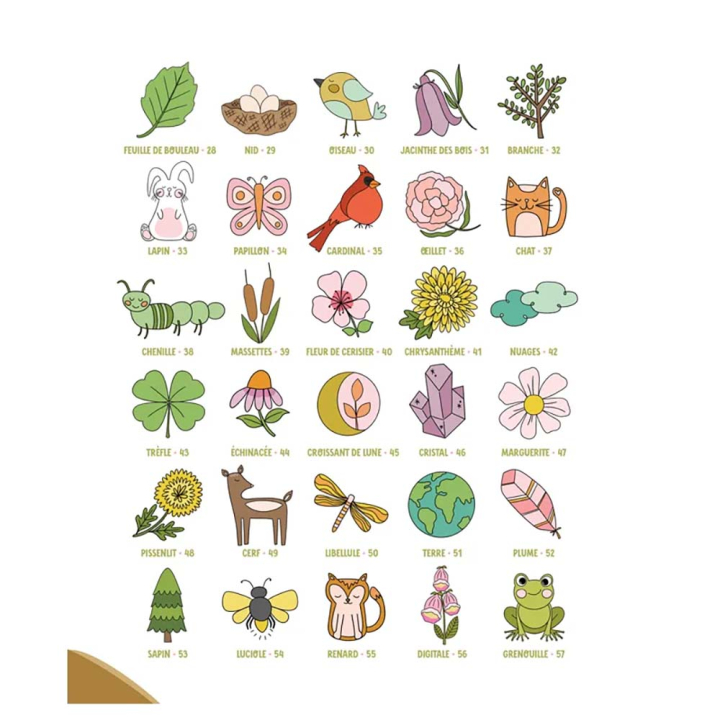 Livre 100 motifs animaux & nature à dessiner - Editions de Saxe - Rougier et Plé