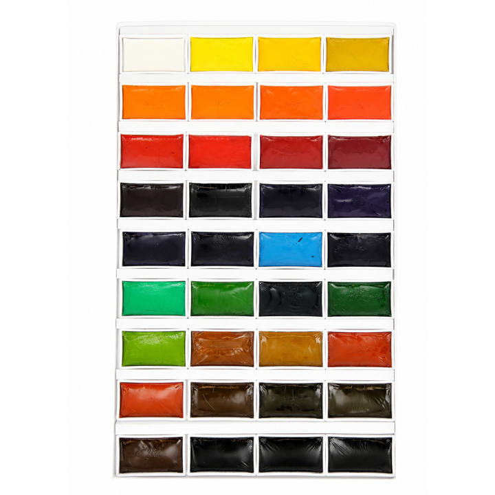 Aquarelle opaque style Gansai Set 36 godets - Rougier&Plé - Rougier et Plé
