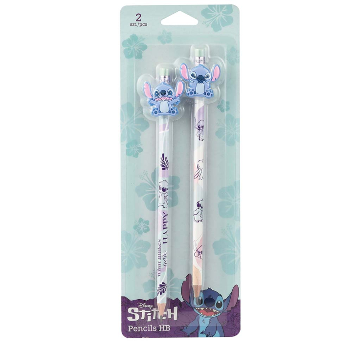 Crayon à papier Bout Gomme Stitch N°2 - 2 pcs - Cool Pack - Rougier et Plé