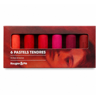 Pastel tendre Tons rouge Set 6 pcs - Rougier&Plé - Rougier et Plé