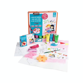Peinture enfant - Je peins avec un pinceau mini coffret atelier - Pébéo - Rougier et Plé