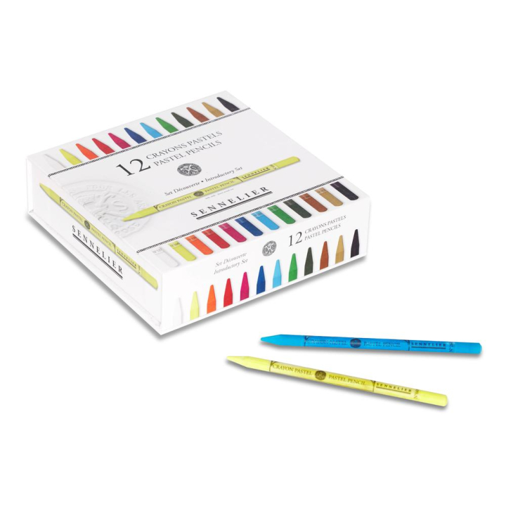 Boîte 12 crayons pastels - Sennelier - Rougier et Plé