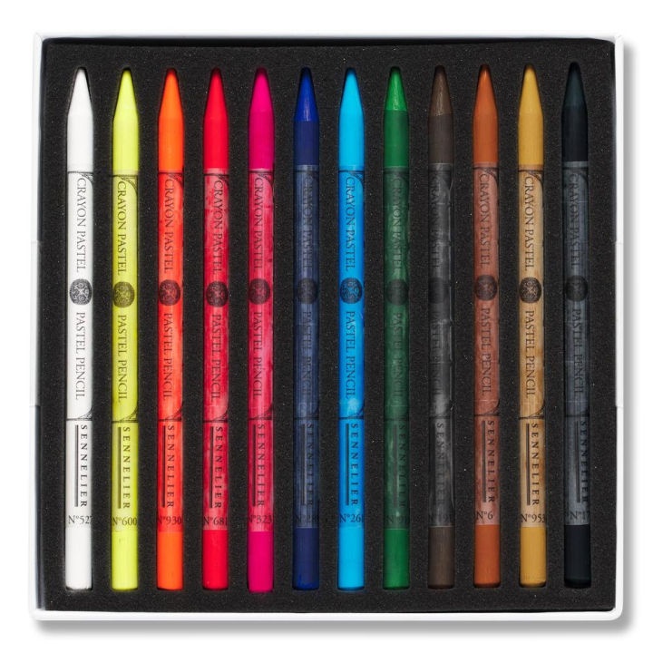 Boîte 12 crayons pastels - Sennelier - Rougier et Plé