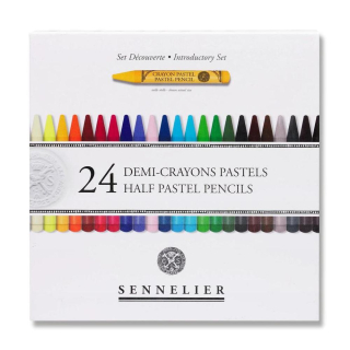 Boîte 24 demi-crayons pastels - Sennelier - Rougier et Plé