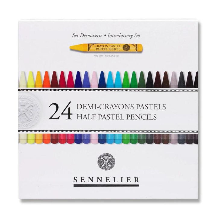 Boîte 24 demi-crayons pastels - Sennelier - Rougier et Plé