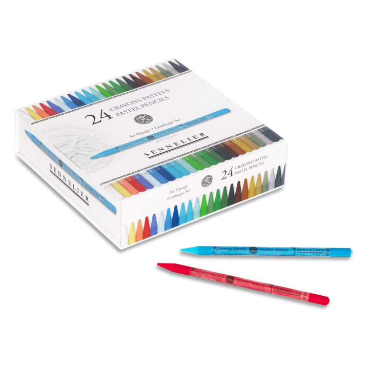Boîte 24 crayons pastels Set paysage - Sennelier - Rougier et Plé
