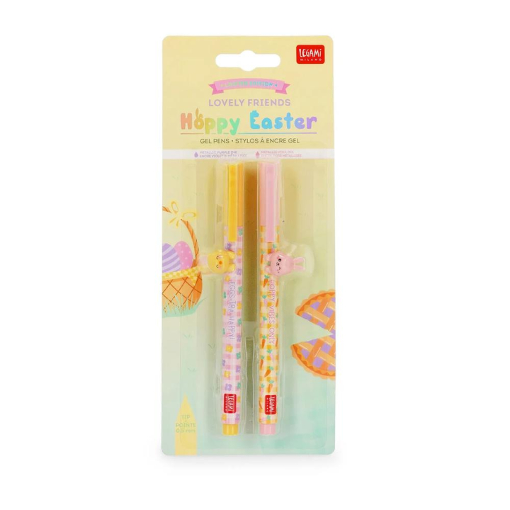 Stylo à encre gel Pâques 2026 2 pcs - Legami - Rougier et Plé