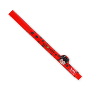 Stylo à encre gel rouge Coccinelle - Legami - Rougier et Plé