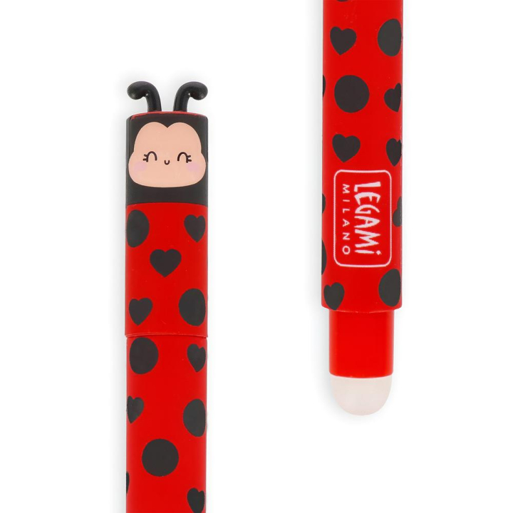 Stylo gel effacable Coccinelle - Legami - Rougier et Plé
